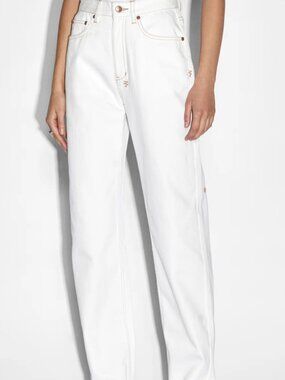 Ksubi Playback Sugar Rush White Relaxed Straight Leg Jeans Size 24